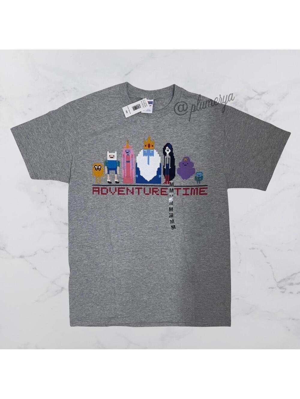 Adventure Time Jerzees Unisex Cotton Blend Casual Y2K T-Shirt Size M NWT
